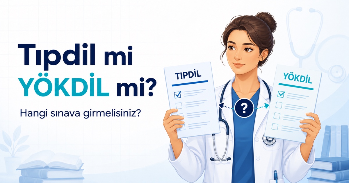 Tıpdil mi YÖKDİL mi? için ÖmerHoca blog kapak görseli